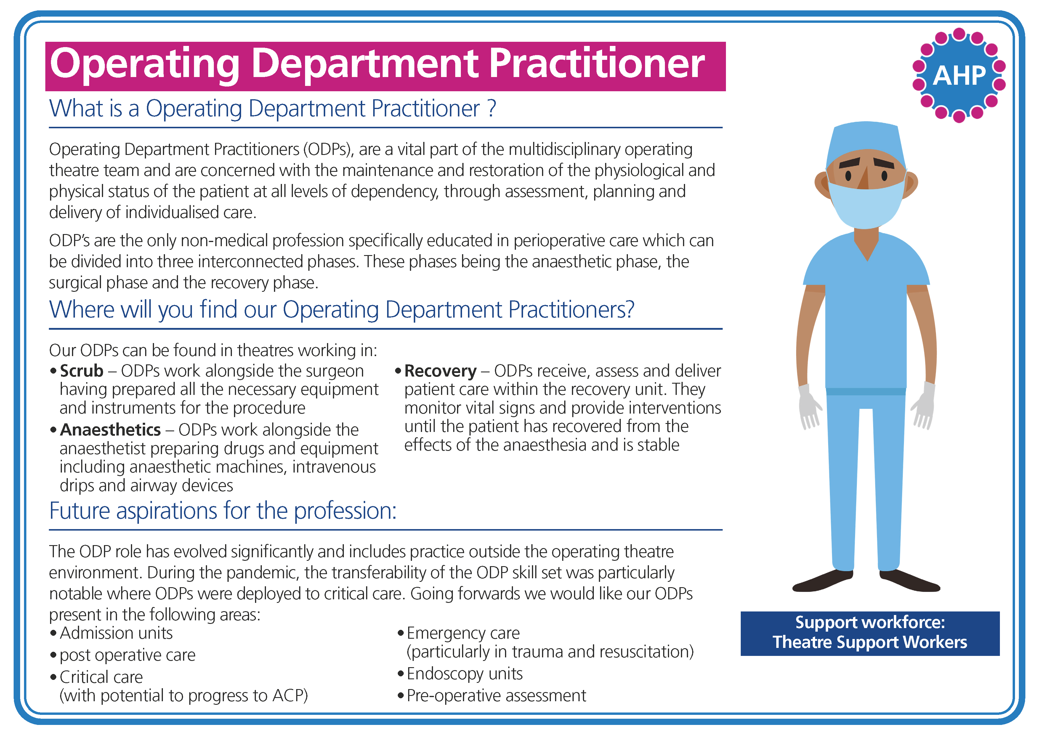 Lancashire Teaching Hospital AHP Operating Department Practitioner